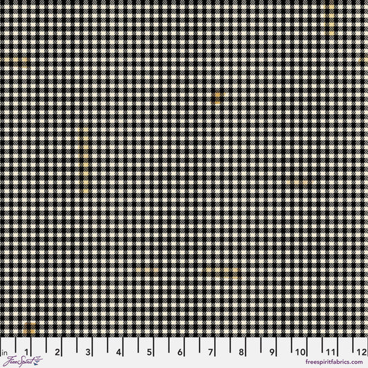 Tapes Gingham Black Holidays Past Tim Holtz 100% Quilters Cotton Fabric Fetish