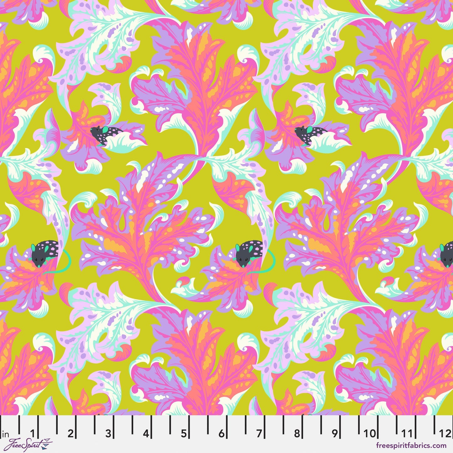 Eek Elecroberry Tabby Road Deja Vu Tula Pink Freespirit Fabrics 100% Quilters Cotton SHIPPING NOW Fabric Fetish