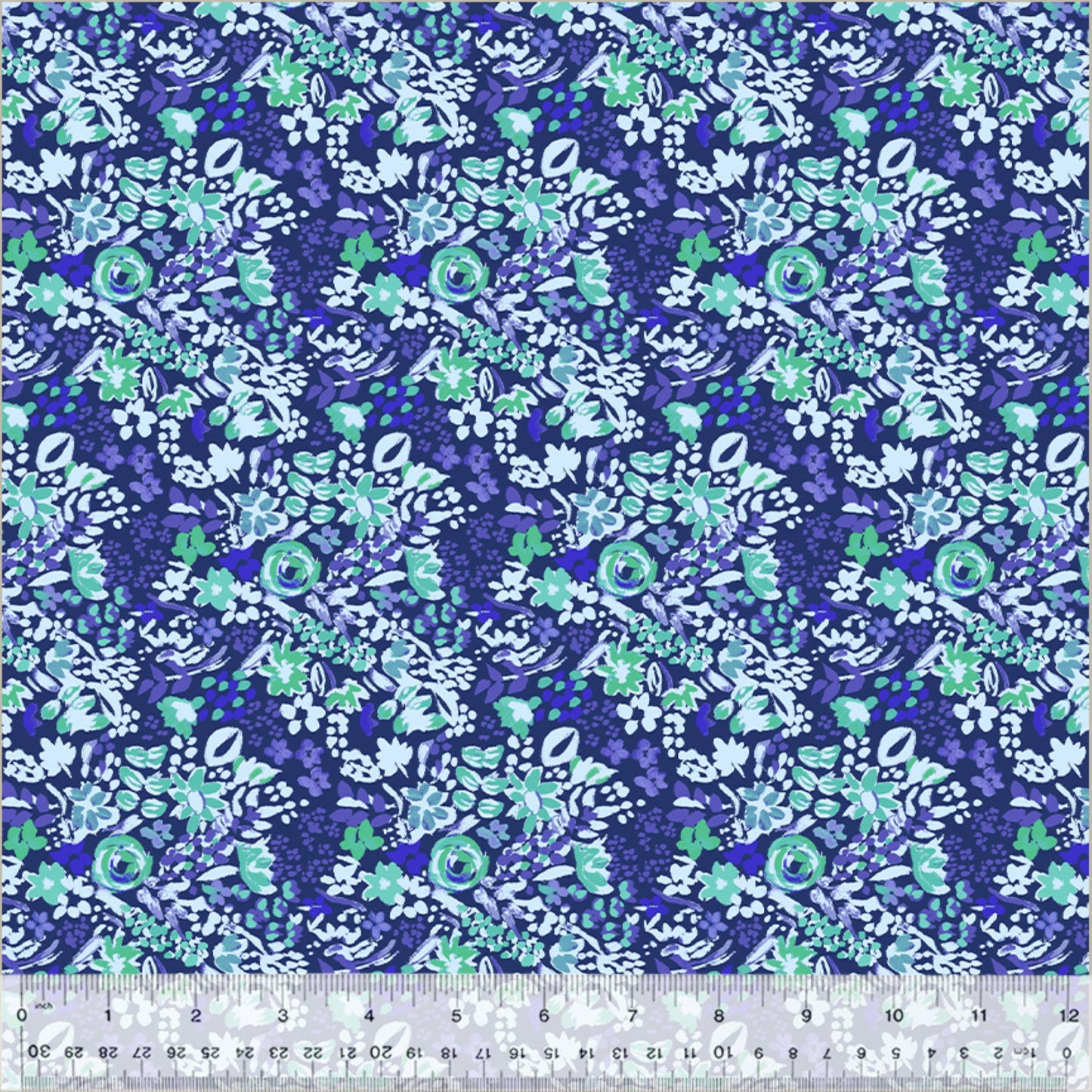 Joanna Blue West Palm Beach Jennifer Paganelli Windham Fabrics 100% Quilters Cotton Fabric Fetish