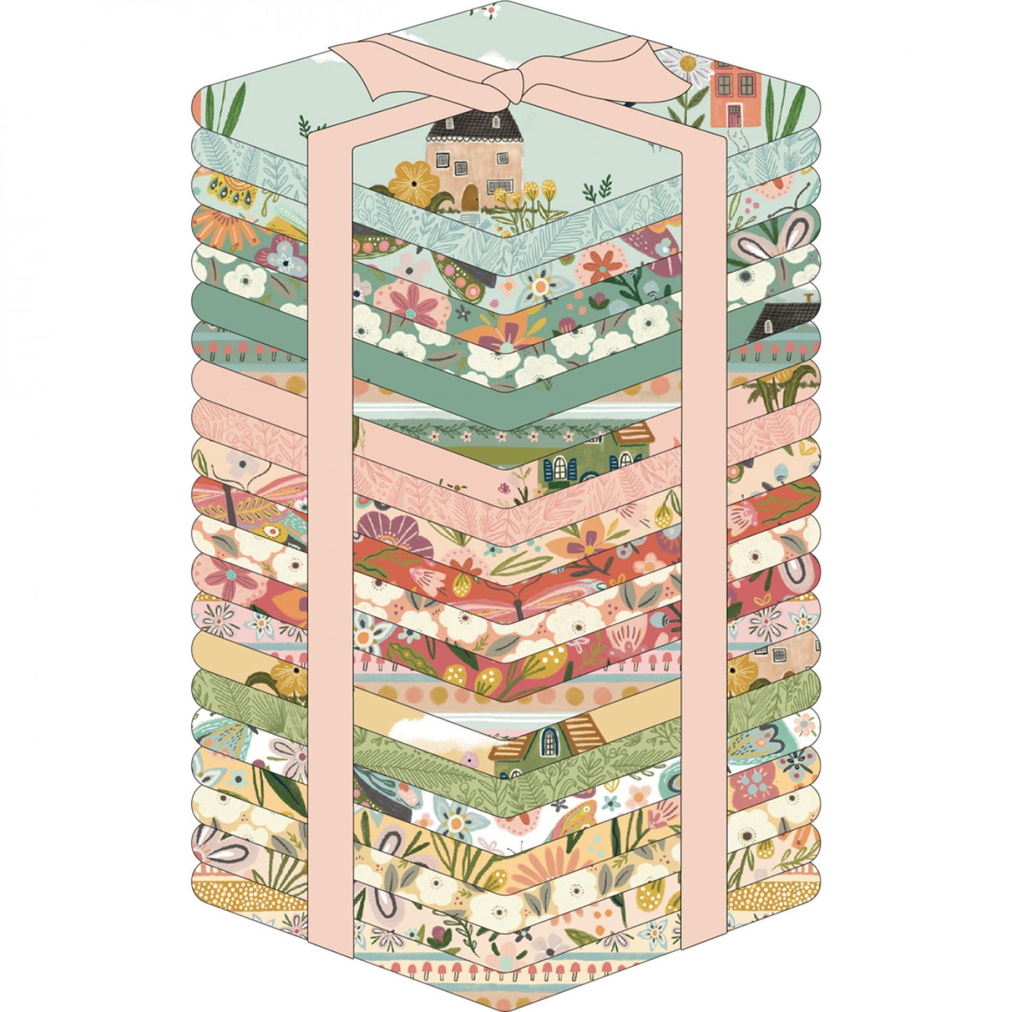 Cottage Charm - 21 Piece Fat Quarter Bundle - McKenzie Elston - Poppie Cotton Fabric Fetish
