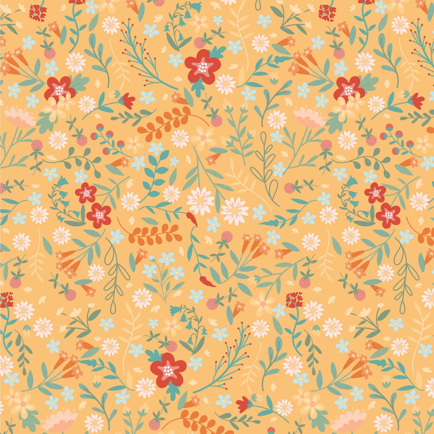 Mushroom Blooms - 21 Piece Fat Quarter Bundle - Jill Simmons - Poppie Cotton