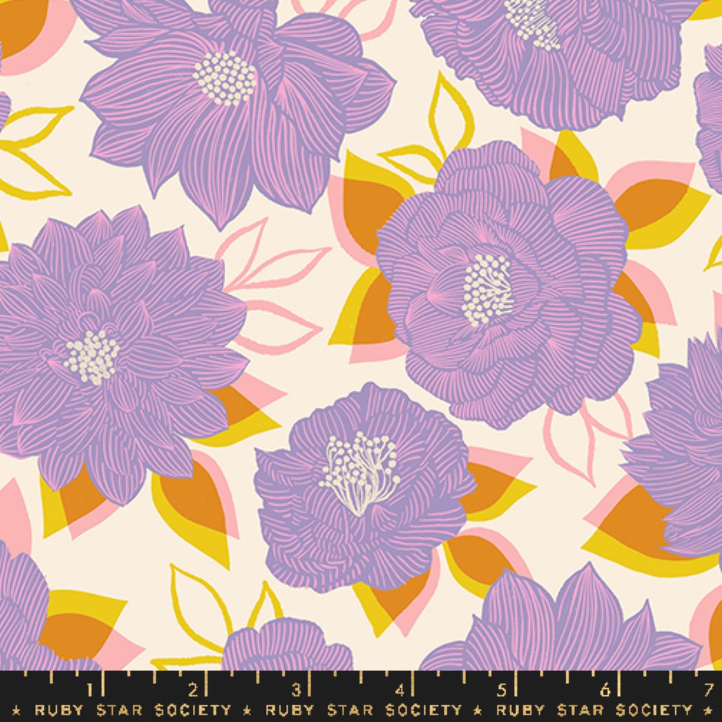Blooming Thistle Favorite Flowers Melody Miller Ruby Star Society Fabric Moda 100% Quilters Cotton Fabric Fetish
