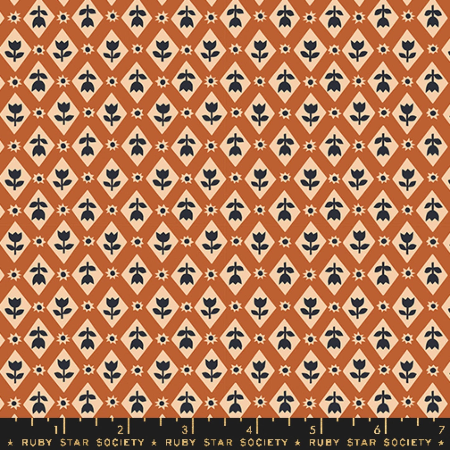 Lattice Spice Favorite Flowers Melody Miller Ruby Star Society Fabric Moda 100% Quilters Cotton Fabric Fetish