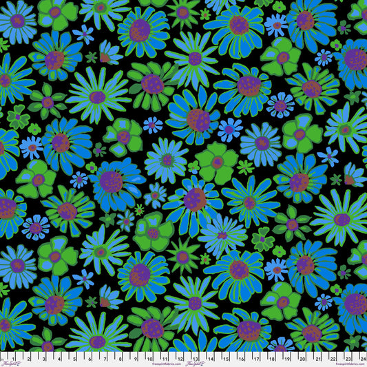 Bloomers Black Brandon Mably Kaffe Fassett Collective August 2024 PWBM093 BLACK 100% Quilters Cotton Fabric Fetish