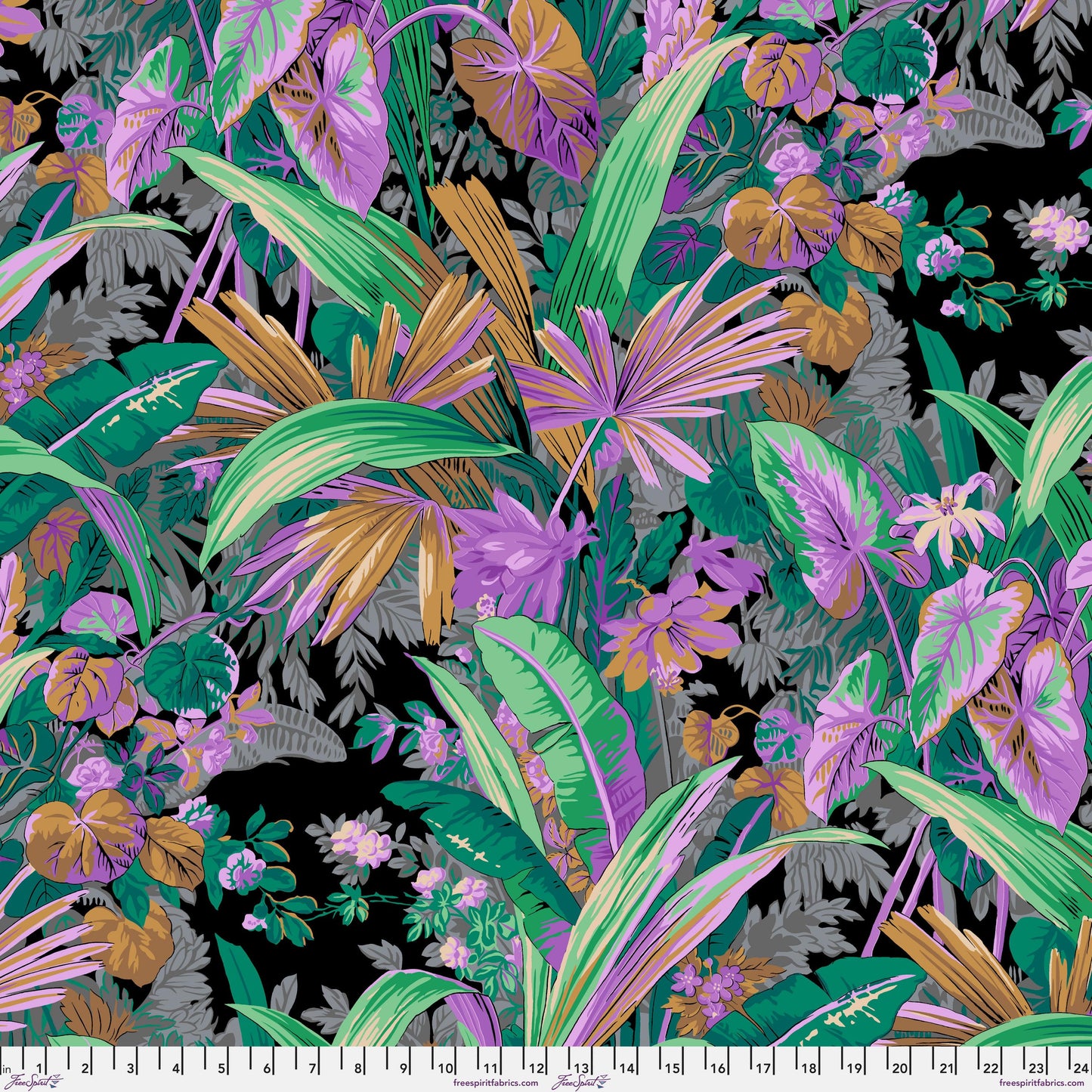 Jungle Lavender Philip Jacobs Kaffe Fassett Collective August 2024 FreeSpirit Fabric PWPJ126 LAVENDER 100% Quilters Cotton Fabric Fetish
