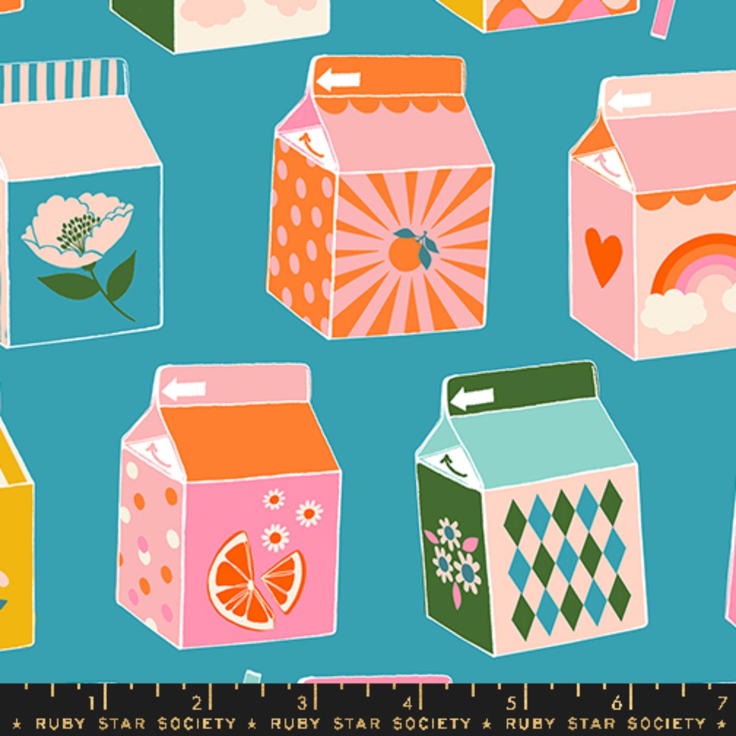 Juicy Dark Turquoise Juicy Melody Miller for Ruby Star Society and Moda Fabrics 100% Quilters Cotton RS0086 15 Fabric Fetish