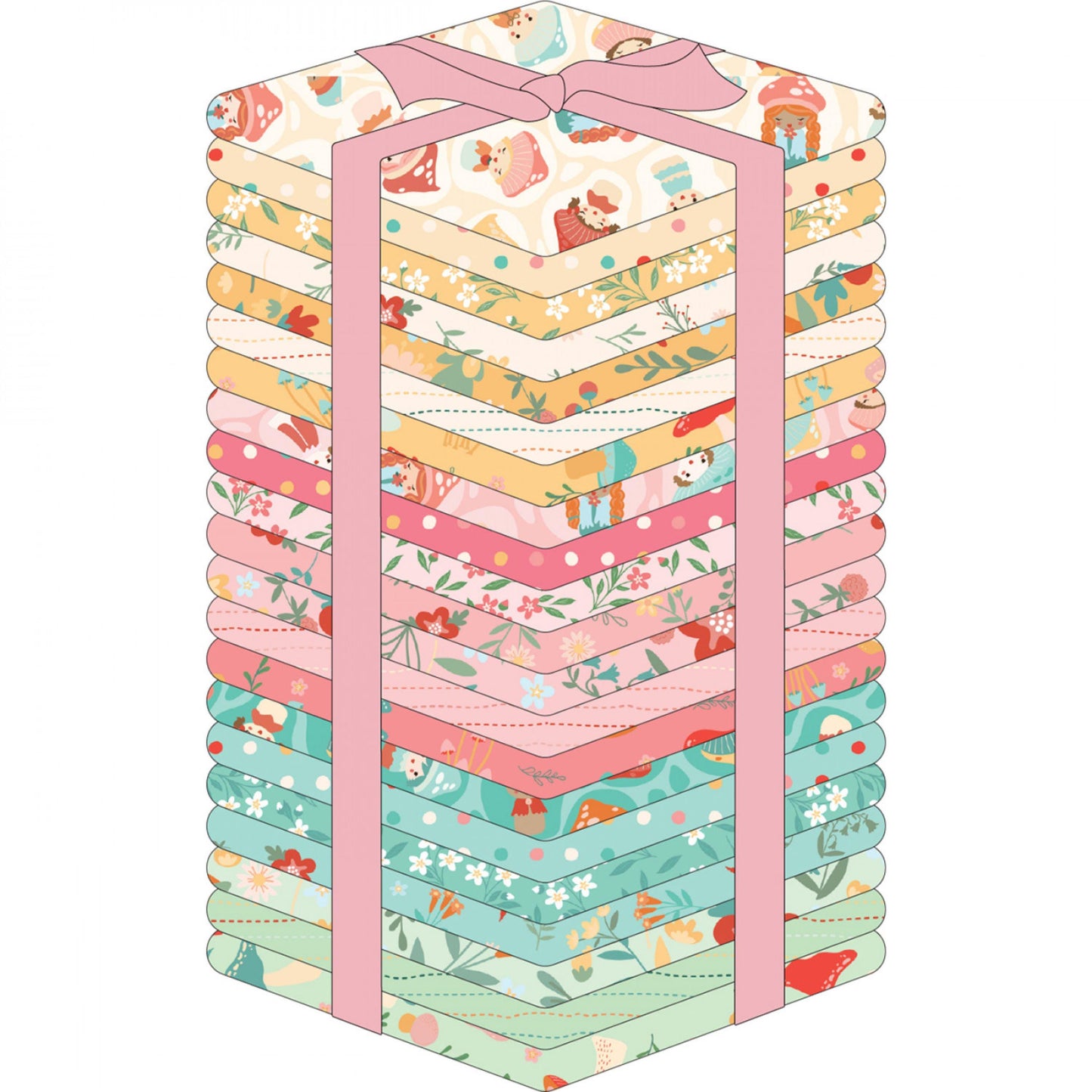 Mushroom Blooms - 21 Piece Fat Quarter Bundle - Jill Simmons - Poppie Cotton