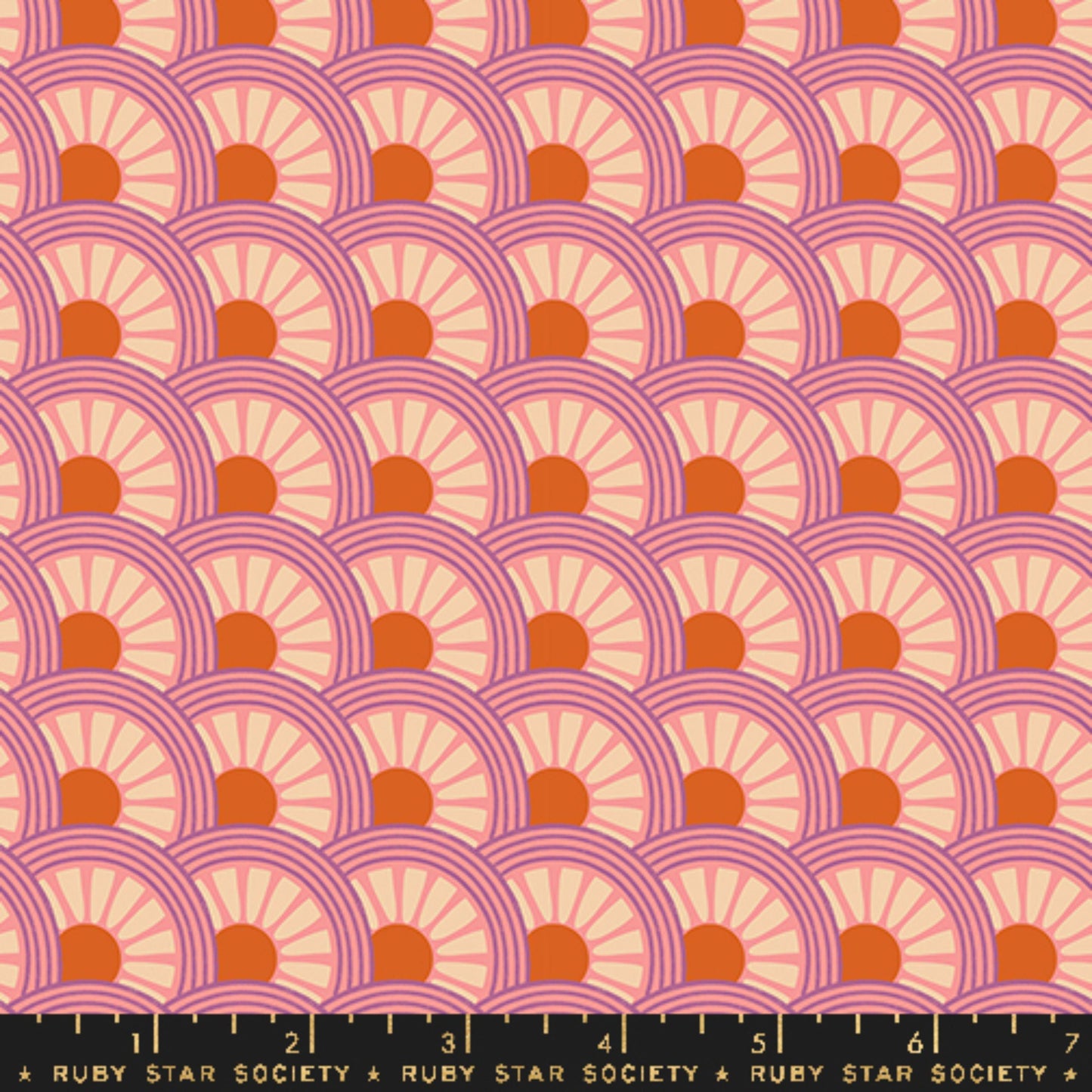 Daisy Wheel Melon Favorite Flowers Melody Miller Ruby Star Society Fabric Moda 100% Quilters Cotton Fabric Fetish
