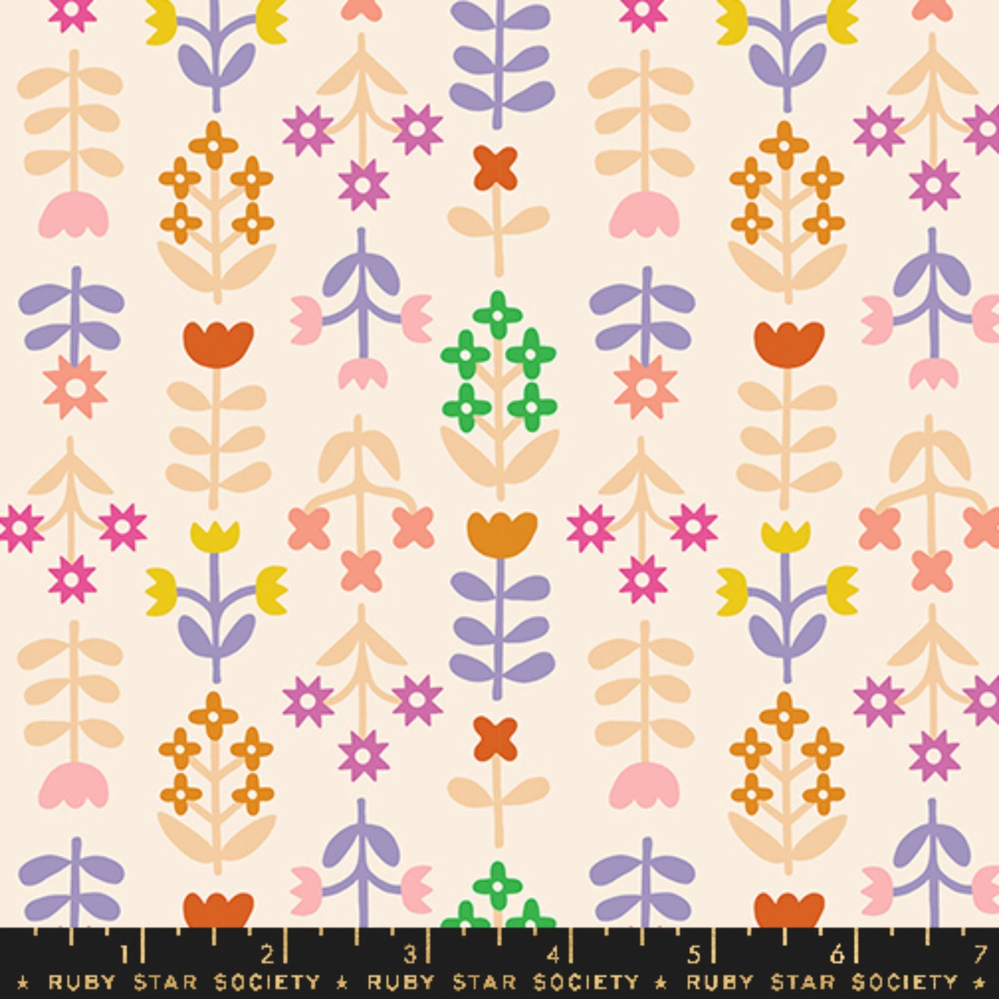 Meadow Natural Favorite Flowers Melody Miller Ruby Star Society Fabric Moda 100% Quilters Cotton Fabric Fetish