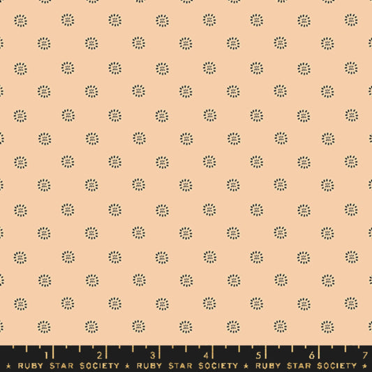 Stamped Flowers Natural Favorite Flowers Melody Miller Ruby Star Society Fabric Moda 100% Quilters Cotton Fabric Fetish