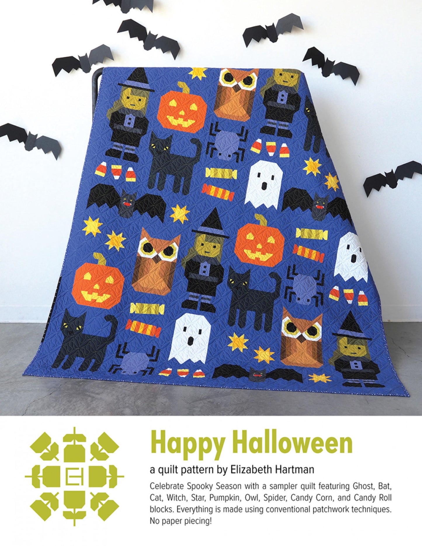 Happy Halloween Quilt Pattern - Elizabeth Hartman - 2 Sizes