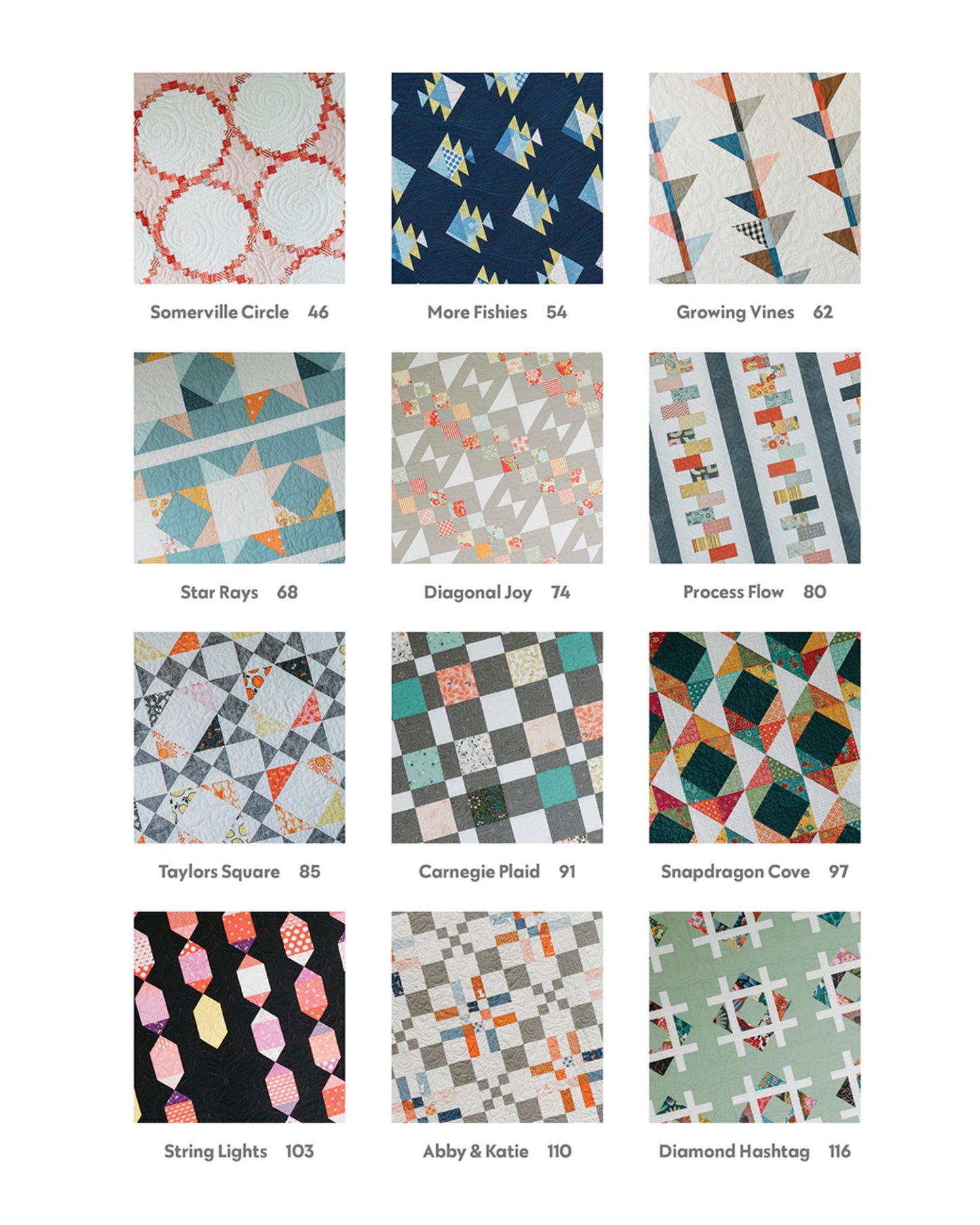 Just Two Charm Packs Pattern Booklet - Cheryl Brickey - C & T Publishing - Make 16 Throw Quilts in 2 Colorways