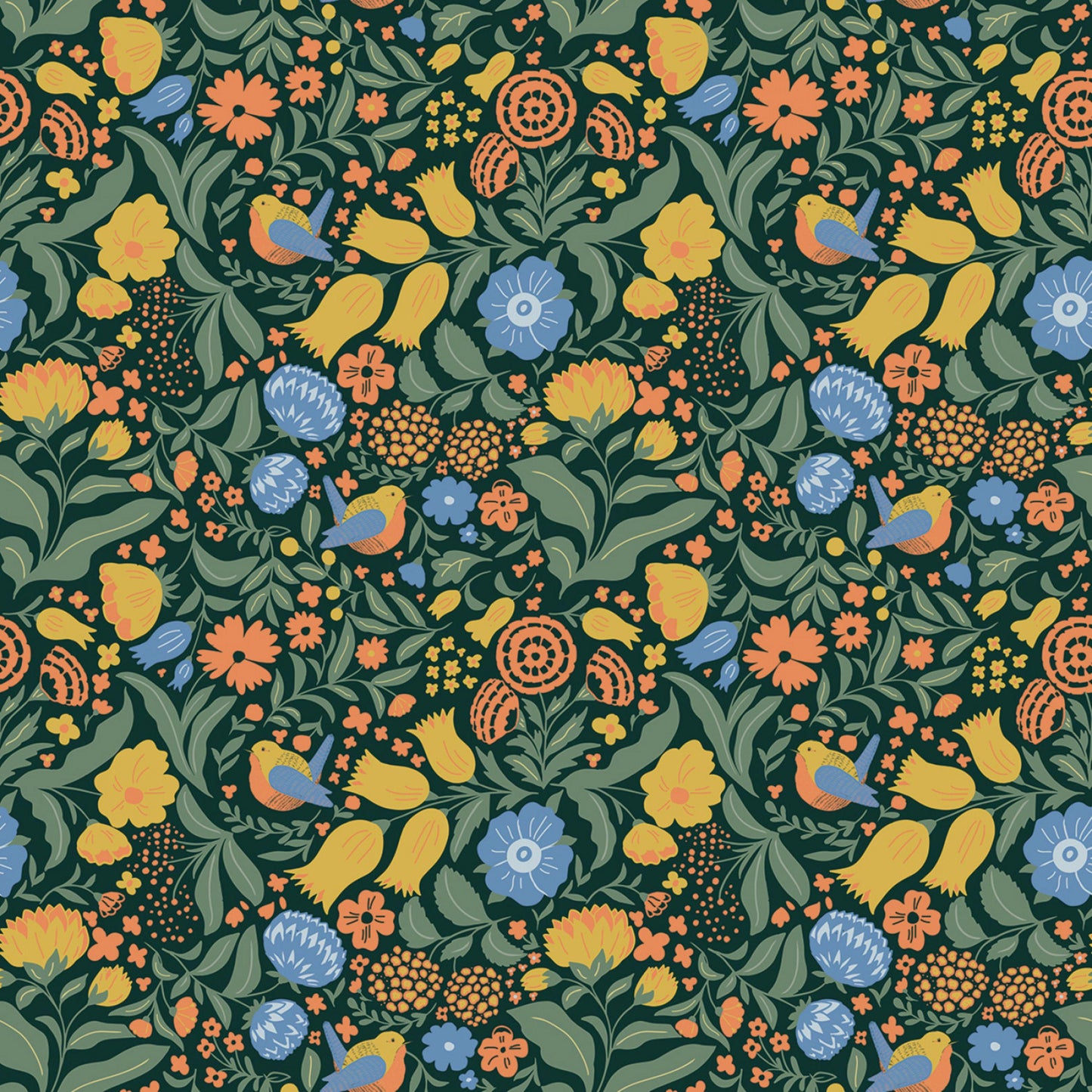 Main Dark Green Wanderlust Danelys Sidron Riley Blake Fabrics Fabric Fetish