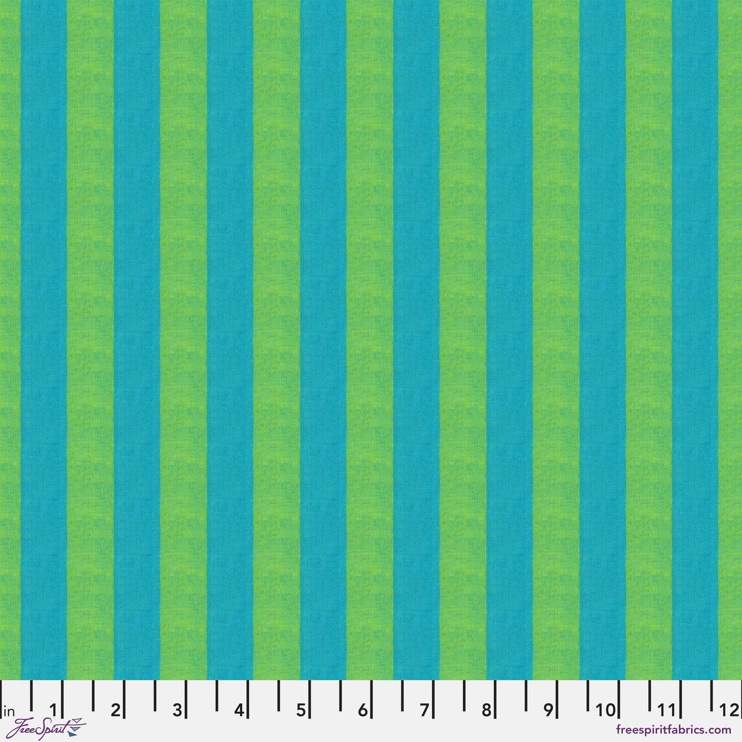 Wide Stripe WOVEN Shot Cotton Aloe Kaffe Fassett Collective 100% WOVEN Quilters Cotton Fabric Fetish