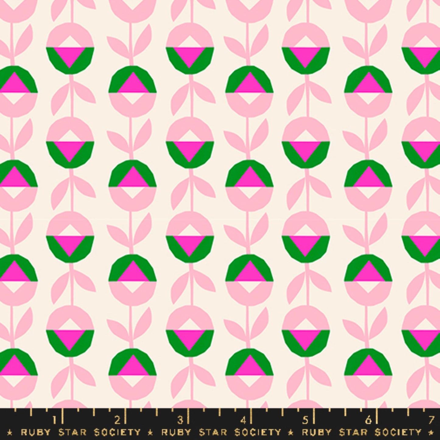 Flower Chain Natural Eye Candy Sarah Watts Ruby Star Society Moda Fabric Fetish