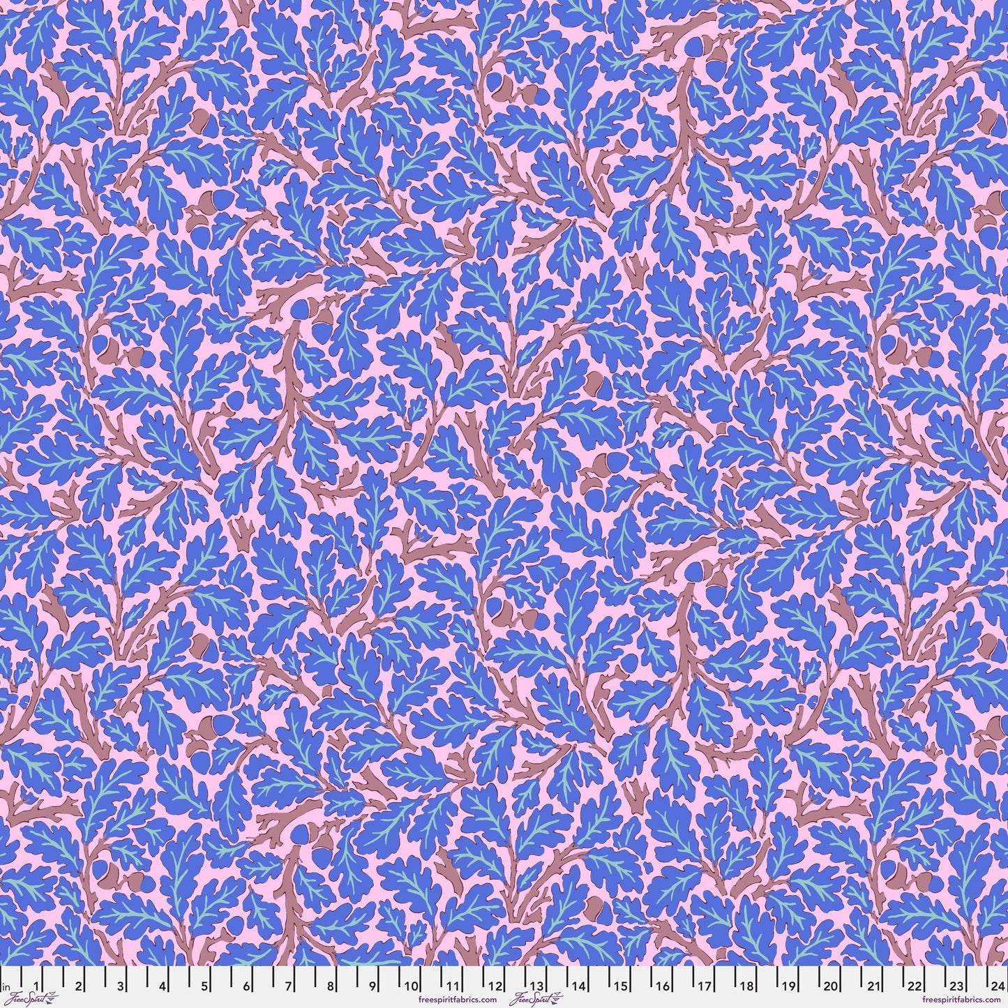 Oak Blue PWKW003.BLUE Kaffe x Morris and Co. The Original Morris & Co Freespirit Fabrics Fabric Fetish
