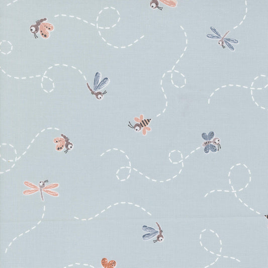 Fly High Sky Chirp Elena Amo Moda Fabrics 100% Quilters Cotton Fabric Fetish
