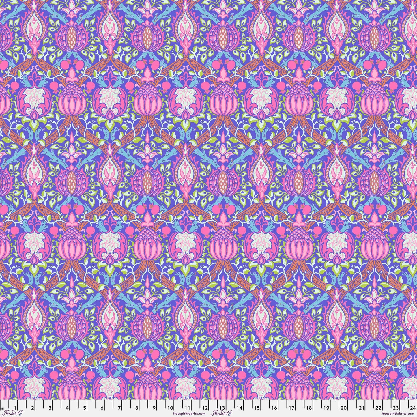 Granada Purple PWKW008.PURPLE Kaffe x Morris and Co. The Original Morris & Co Freespirit Fabrics Fabric Fetish