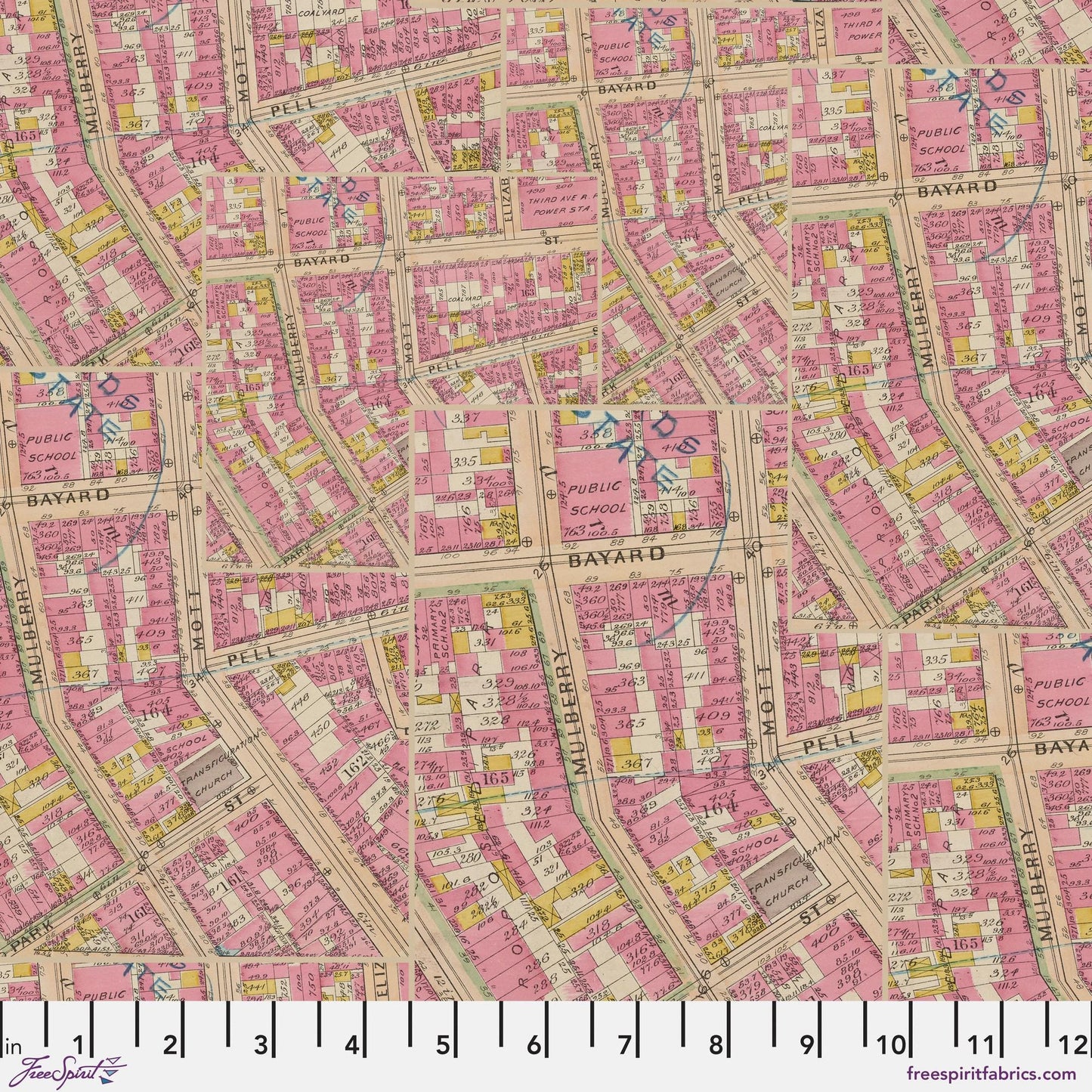 Pink Map Pink Palette Pink Tim Holtz Fabric Fetish
