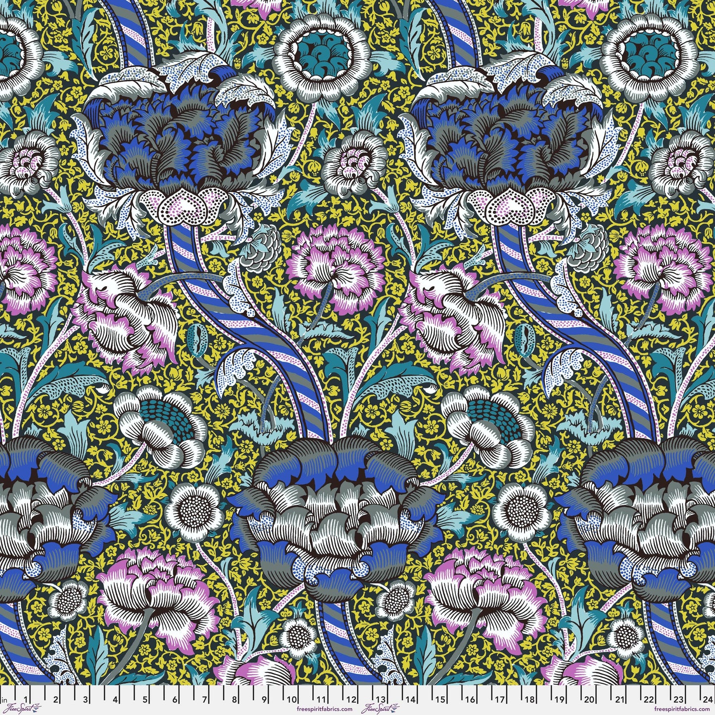 Wandle Contrast PWKW012.CONTRAST Kaffe x Morris and Co. The Original Morris & Co Freespirit Fabrics Fabric Fetish