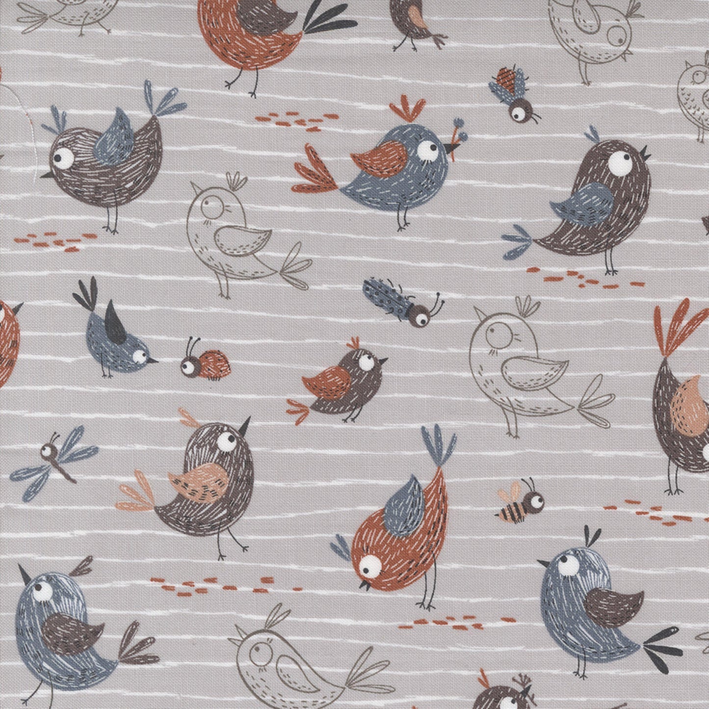 Friends Dove Chirp Elena Amo Moda Fabrics 100% Quilters Cotton Fabric Fetish