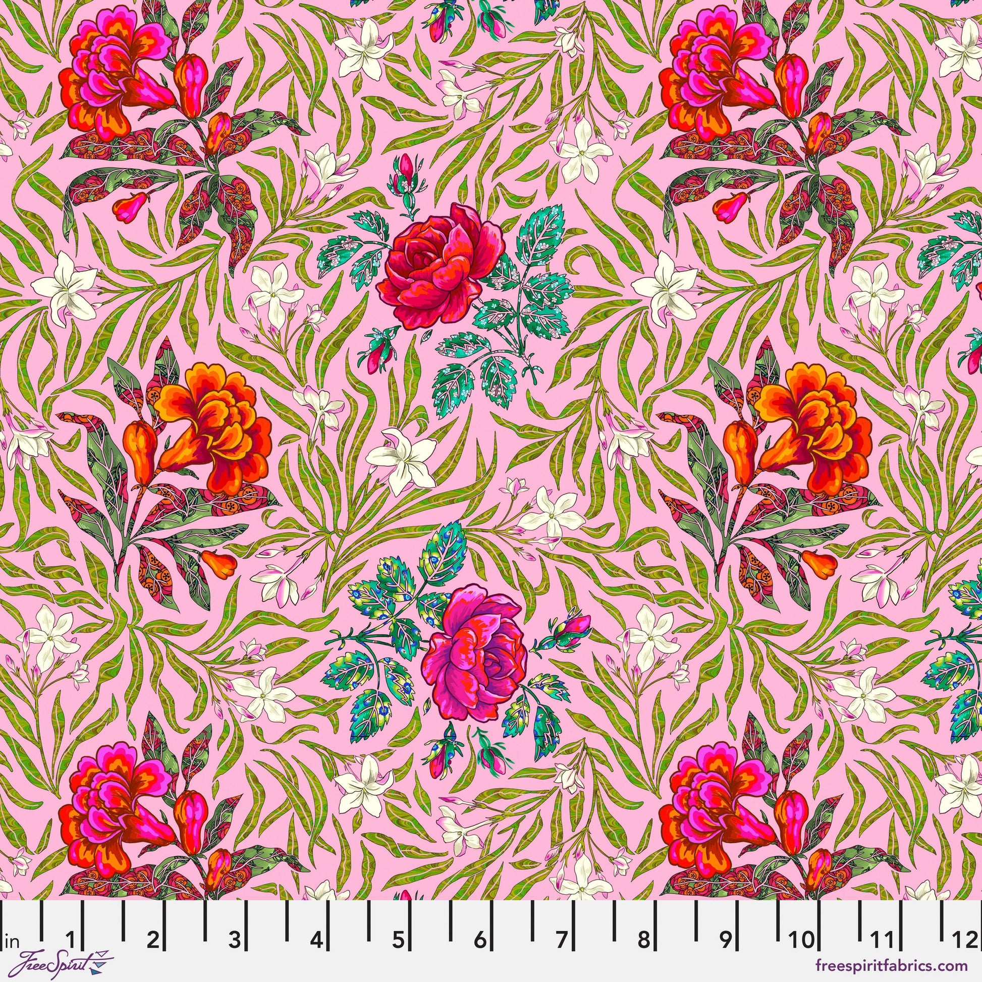 LG Victorian Rose Language of Flowers Odile Bailloeul Fabric Fetish