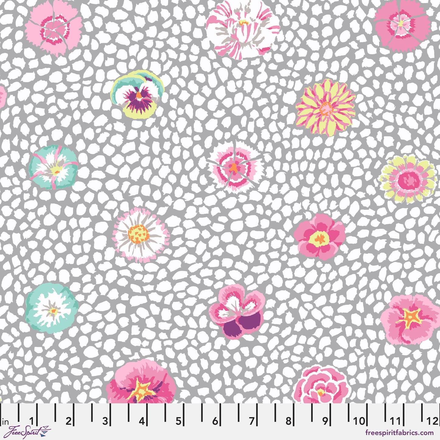 Guinea Flower Grey - Kaffe Fassett - Classics