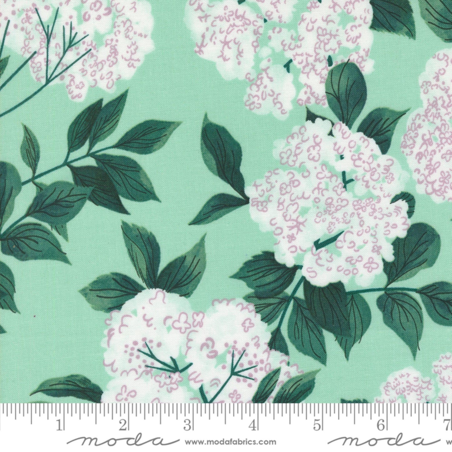 Elderberry Blossoms Seafoam Love Letter Lizzy House Moda Fabric Fetish