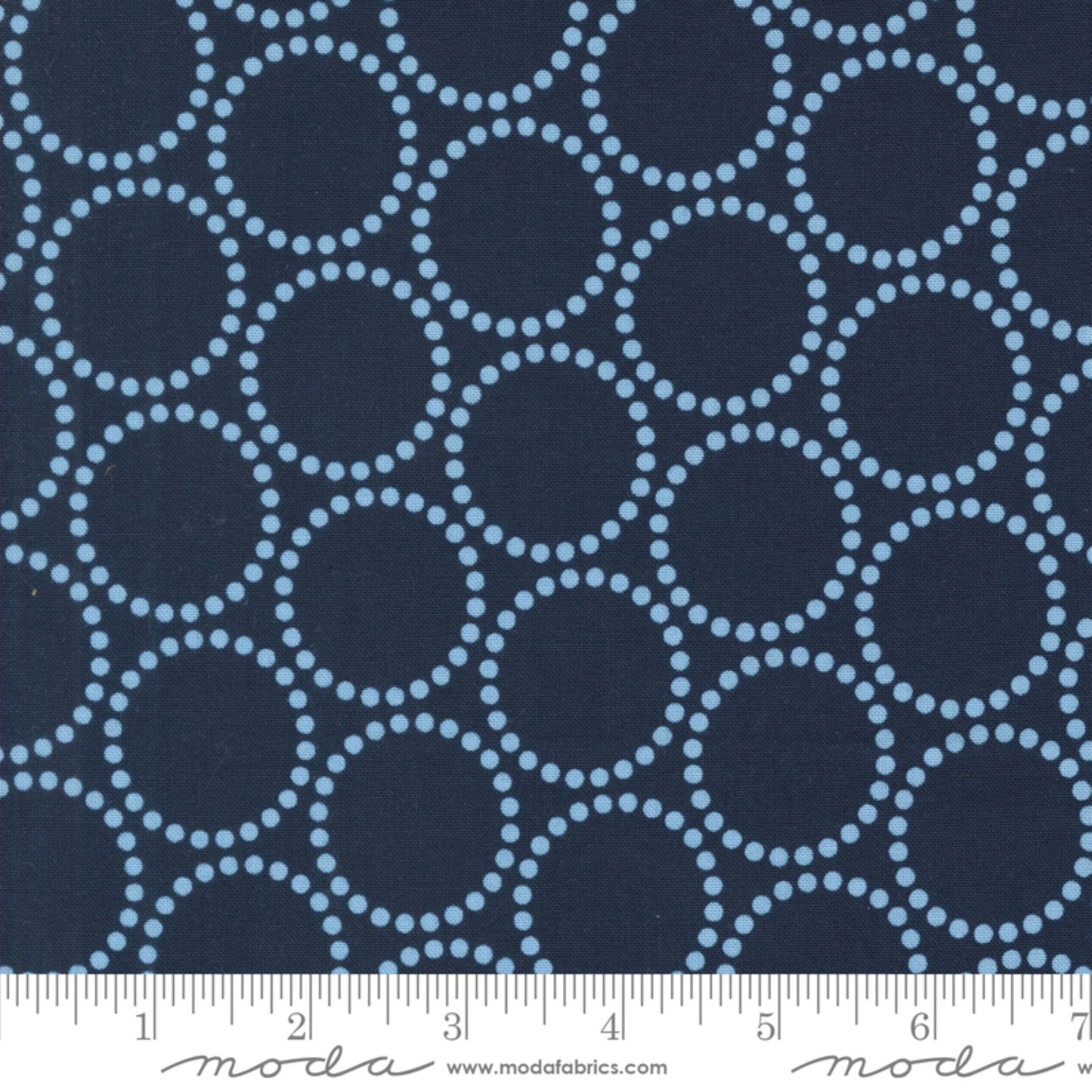 Pearl Dots Peacoat Love Letter Lizzy House Moda Fabric Fetish