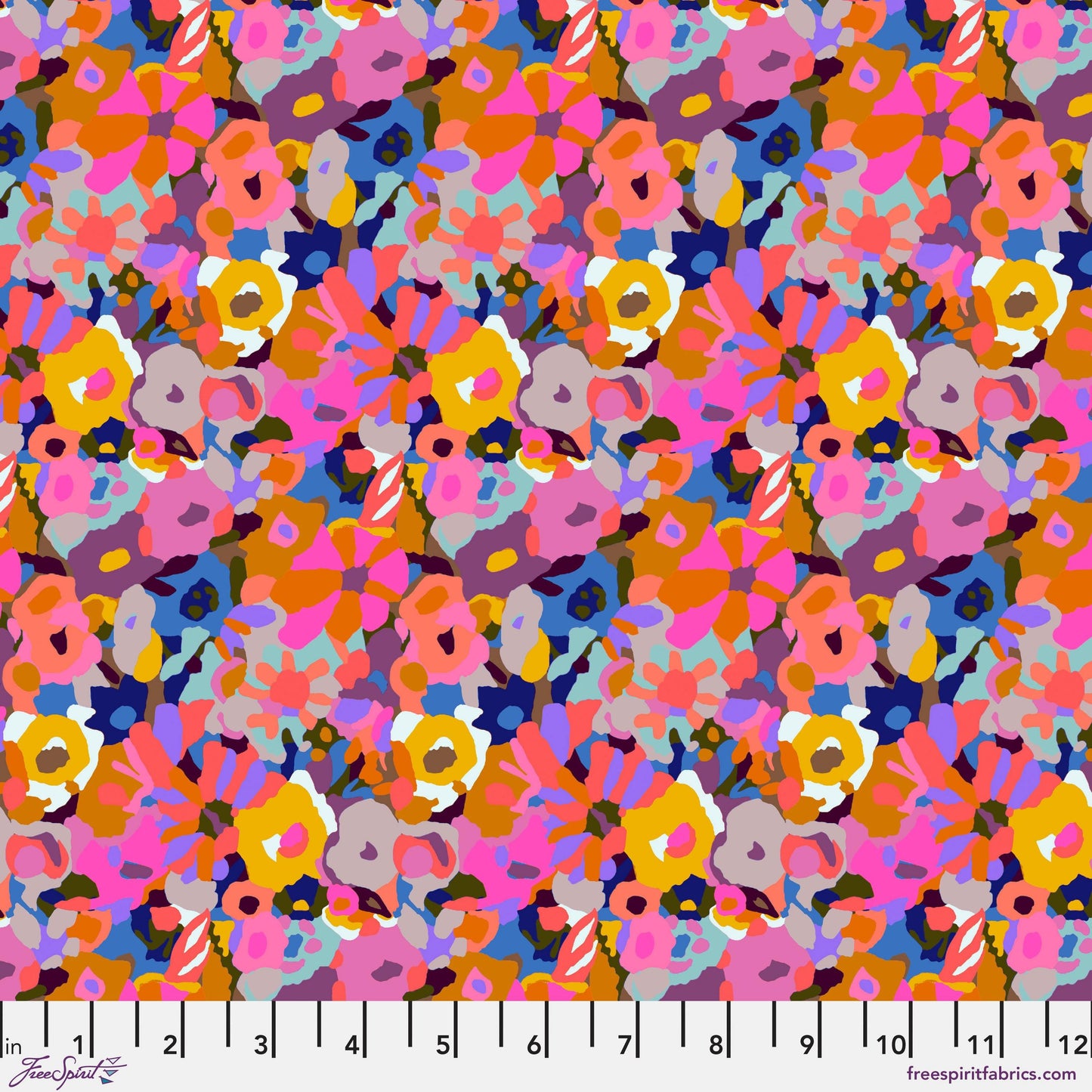 Blooming Multi Sweet Somethings Carolyn Gavin for Conservatory Craft Freespirit Fabric Fabric Fetish