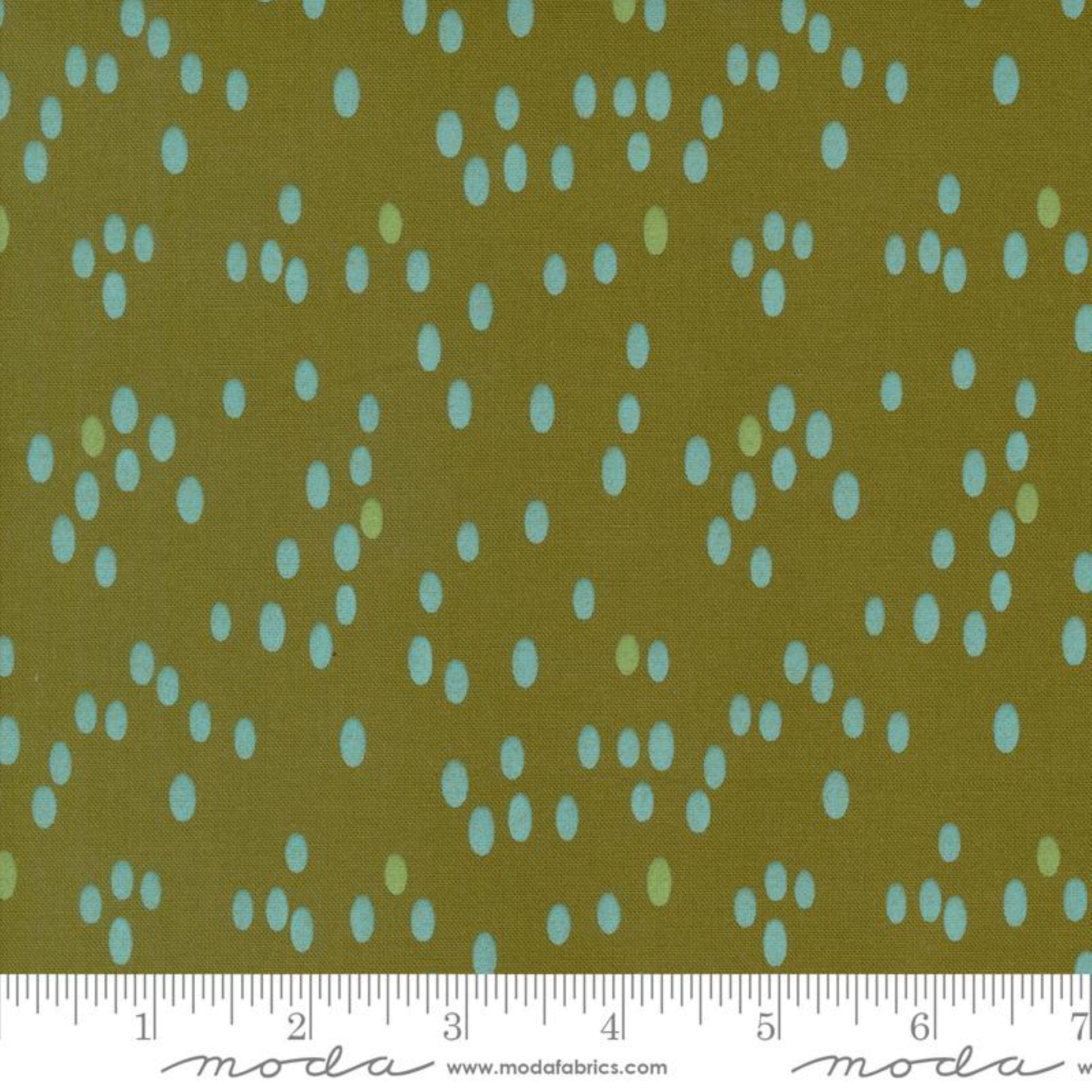 Dots Olive Olive You Zen Chic Moda Fabric Fabric Fetish