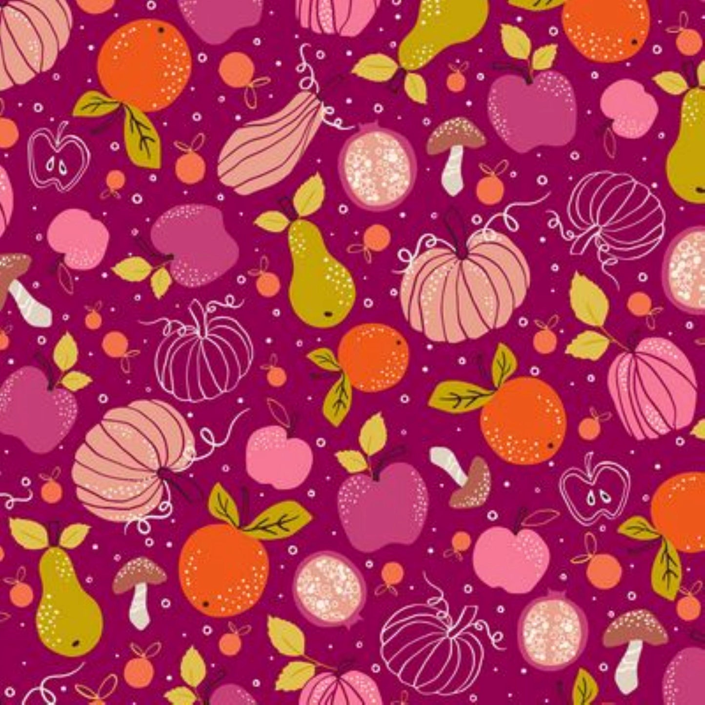 Bountiful Harvest Woodland Wander Raby Jones Dashwood Studio Fabric Fetish