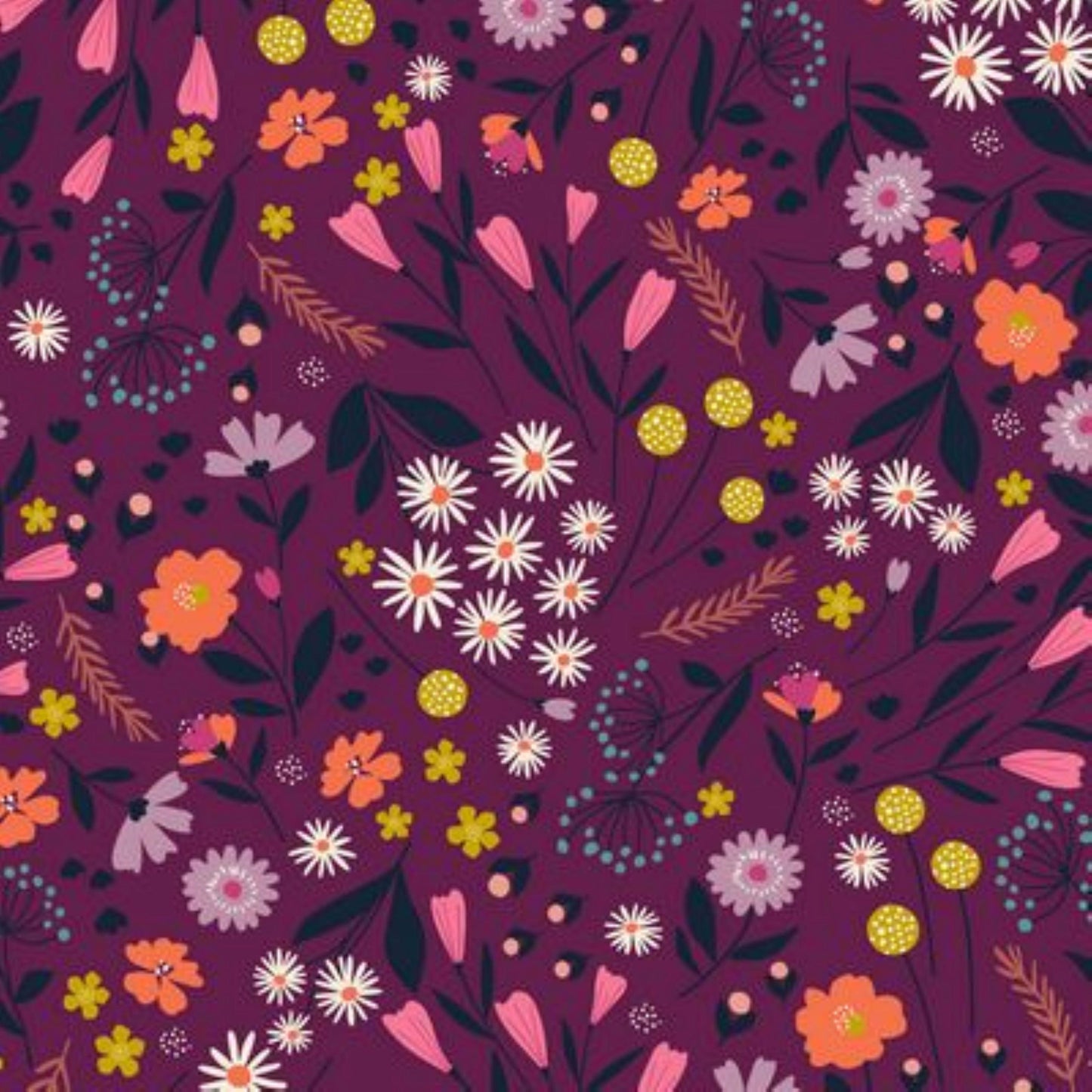 Forest Flora Woodland Wander Raby Jones Dashwood Studio Fabric Fetish