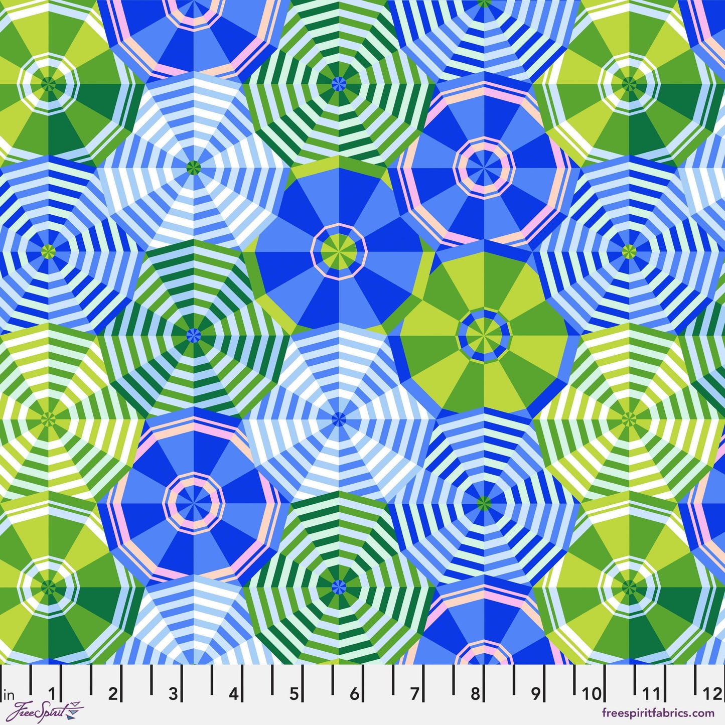 Sun Shade Blue La Dolce Vita Stacy Peterson Freespirit Fabrics Fabric Fetish
