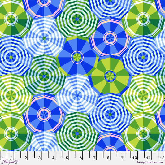 Sun Shade Blue La Dolce Vita Stacy Peterson Freespirit Fabrics Fabric Fetish