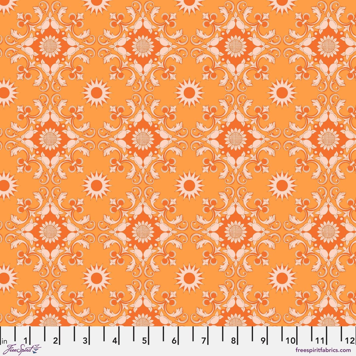 PortofinoOrange La Dolce Vita Stacy Peterson Freespirit Fabrics Fabric Fetish