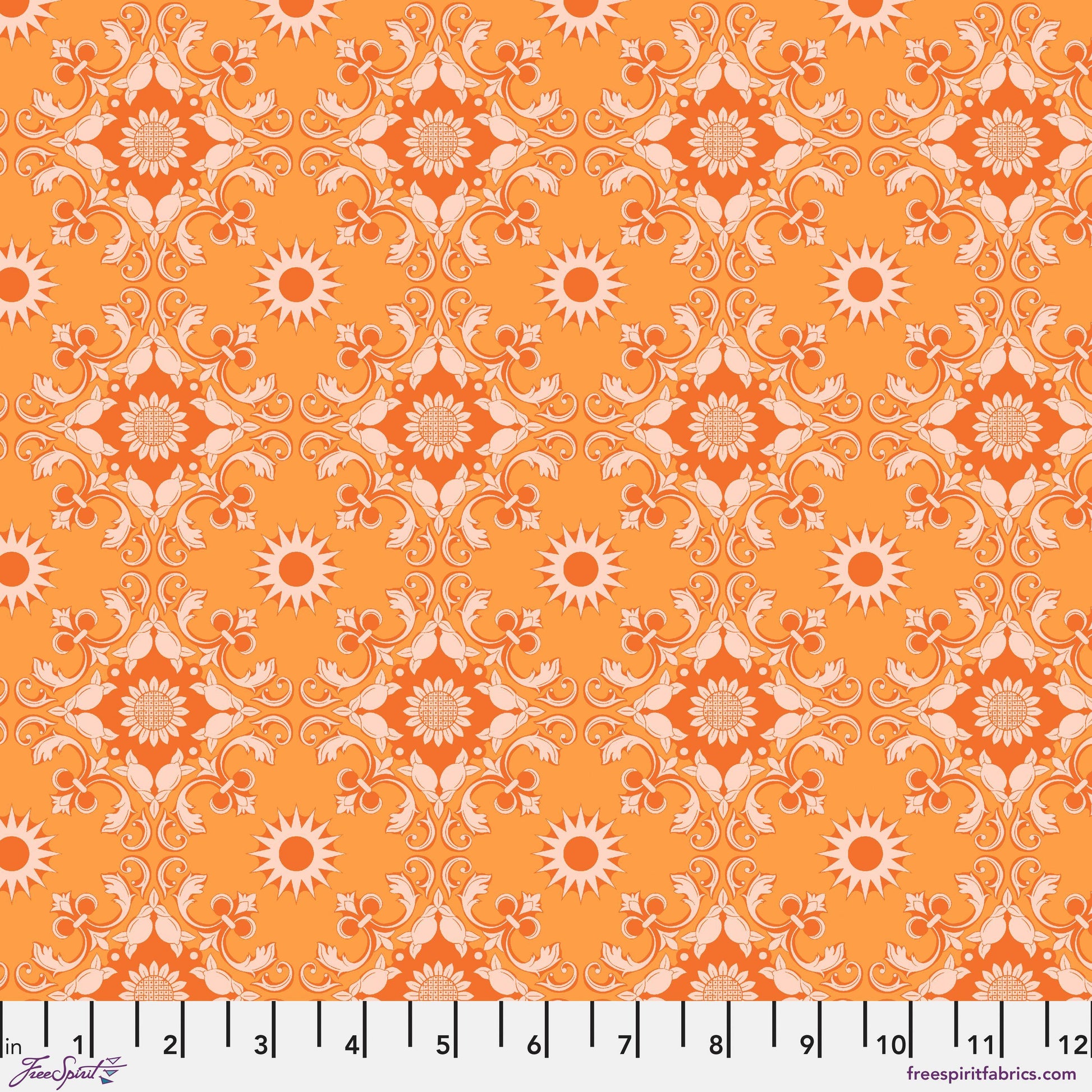 PortofinoOrange La Dolce Vita Stacy Peterson Freespirit Fabrics Fabric Fetish