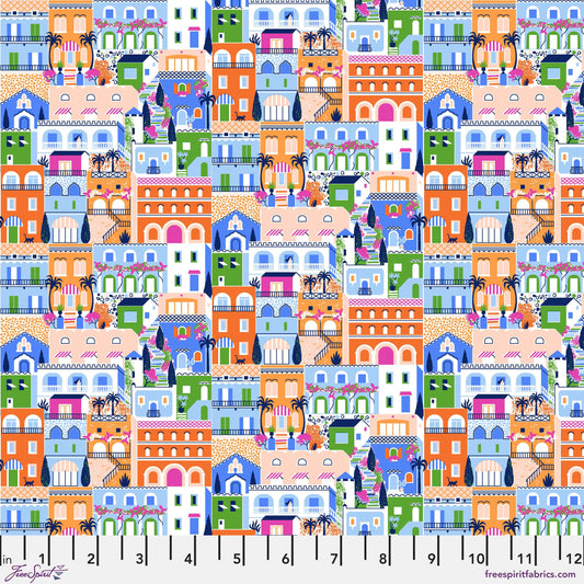 Amalfi Coast Multi La Dolce Vita Stacy Peterson Freespirit Fabrics Fabric Fetish