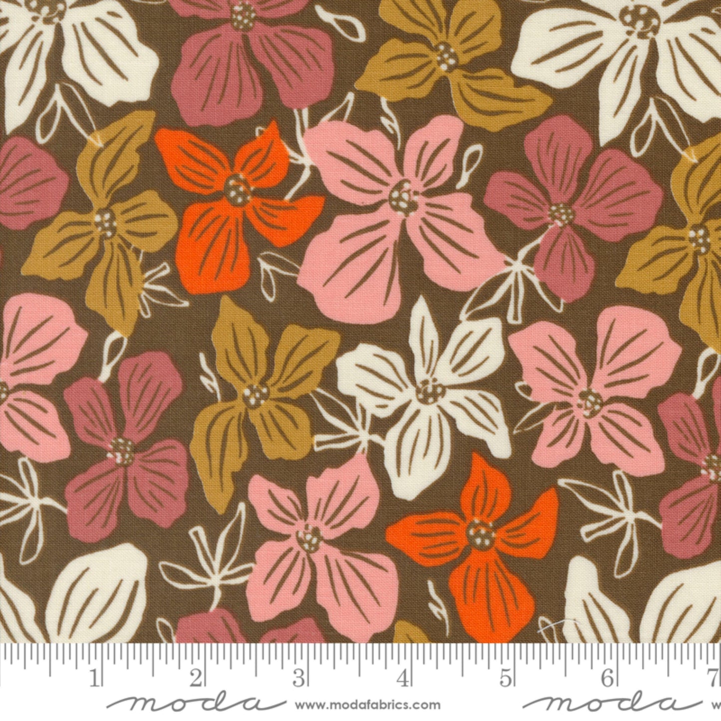 Dogwood Cocoa Things Above Fancy That Design House Moda Fabric Fetish
