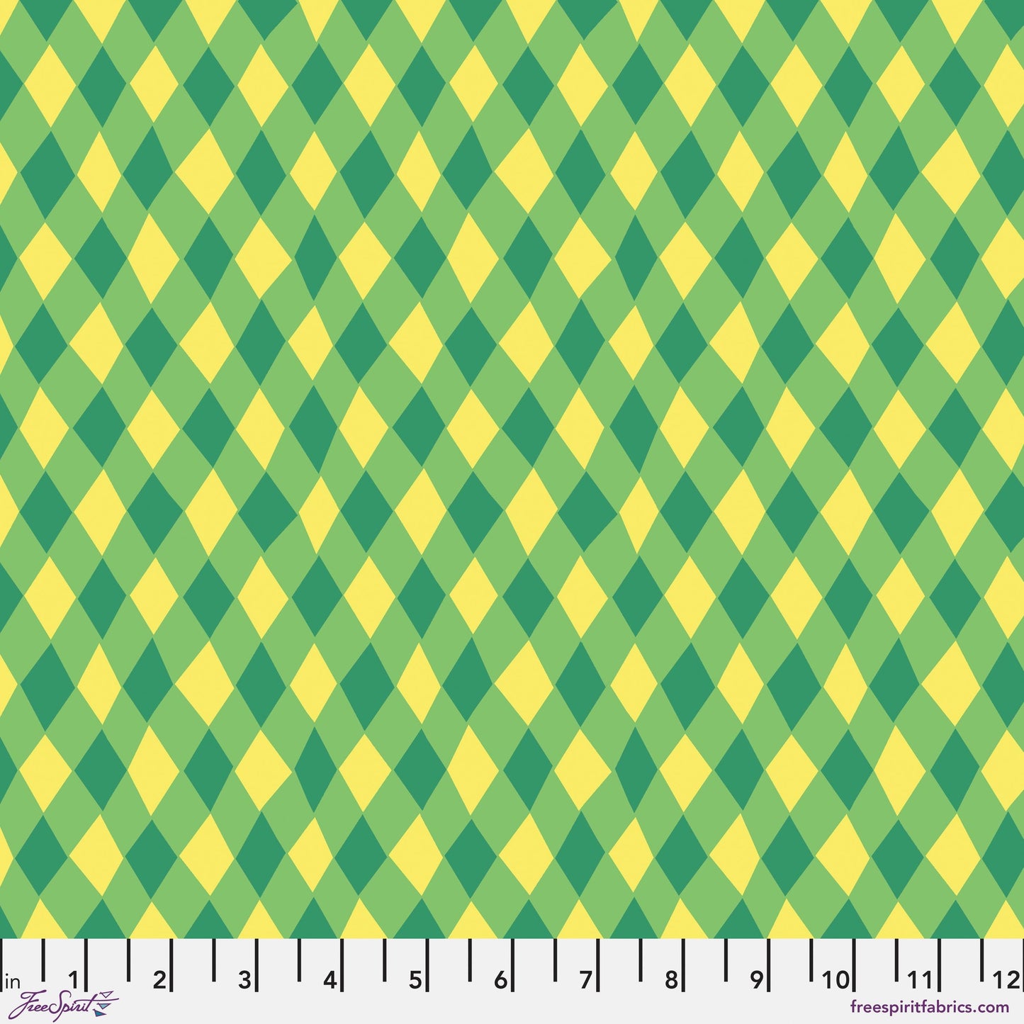 Diamonds Green Flower Dance Jane Sassaman Freespirit Fabrics Fabric Fetish