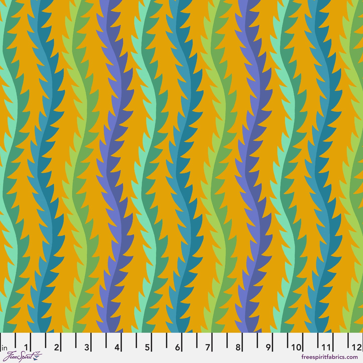 Fern Multi Flower Dance Jane Sassaman Freespirit Fabrics Fabric Fetish