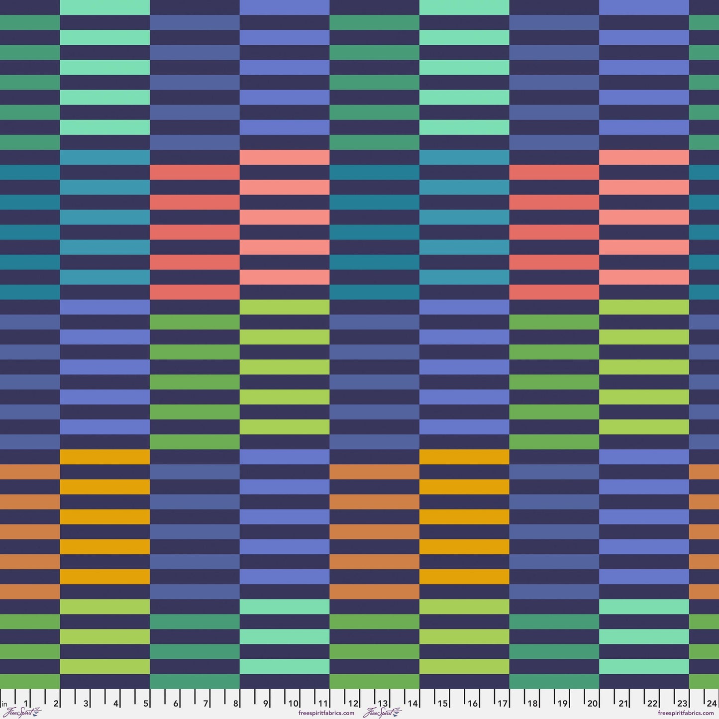 Stripe Multi Flower Dance Jane Sassaman Freespirit Fabrics Fabric Fetish