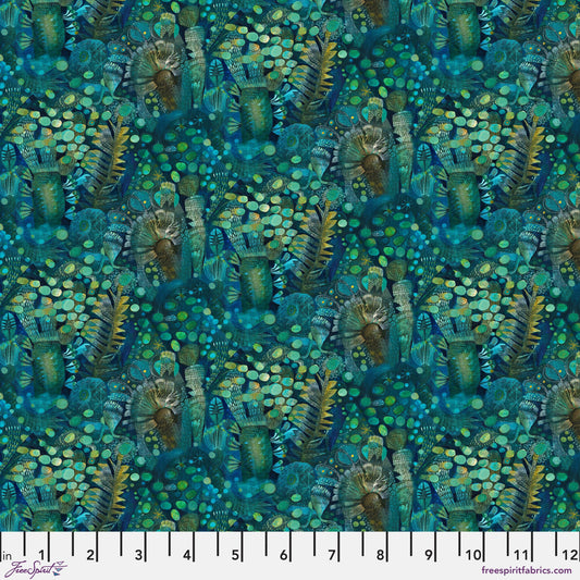 Aquatique Emerald L'Heure Bleue Este MacLeod Freespirit Fabrics Fabric Fetish