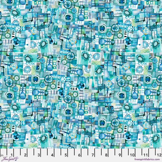 Doux Mint L'Heure Bleue Este MacLeod Freespirit Fabrics Fabric Fetish
