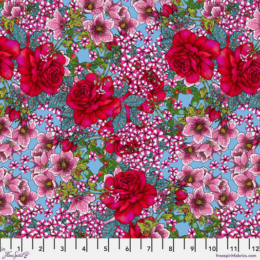 Under the Pergola Blue Language of Flowers Odile Bailloeul Fabric Fetish