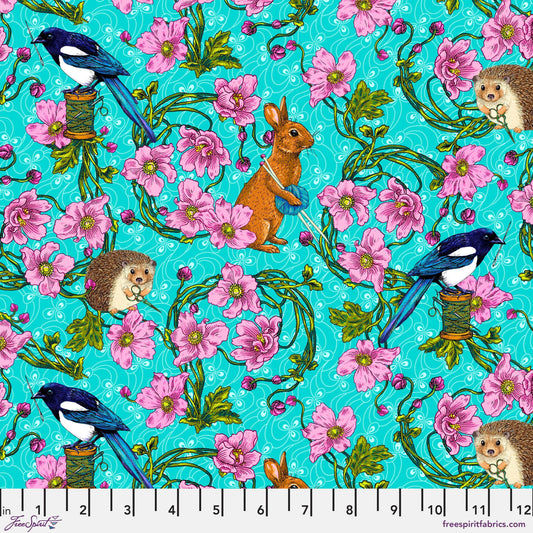 Forest Tailors Blue Language of Flowers Odile Bailloeul Fabric Fetish