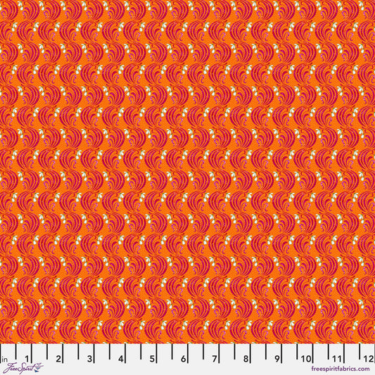January Orange Language of Flowers Odile Bailloeul Fabric Fetish