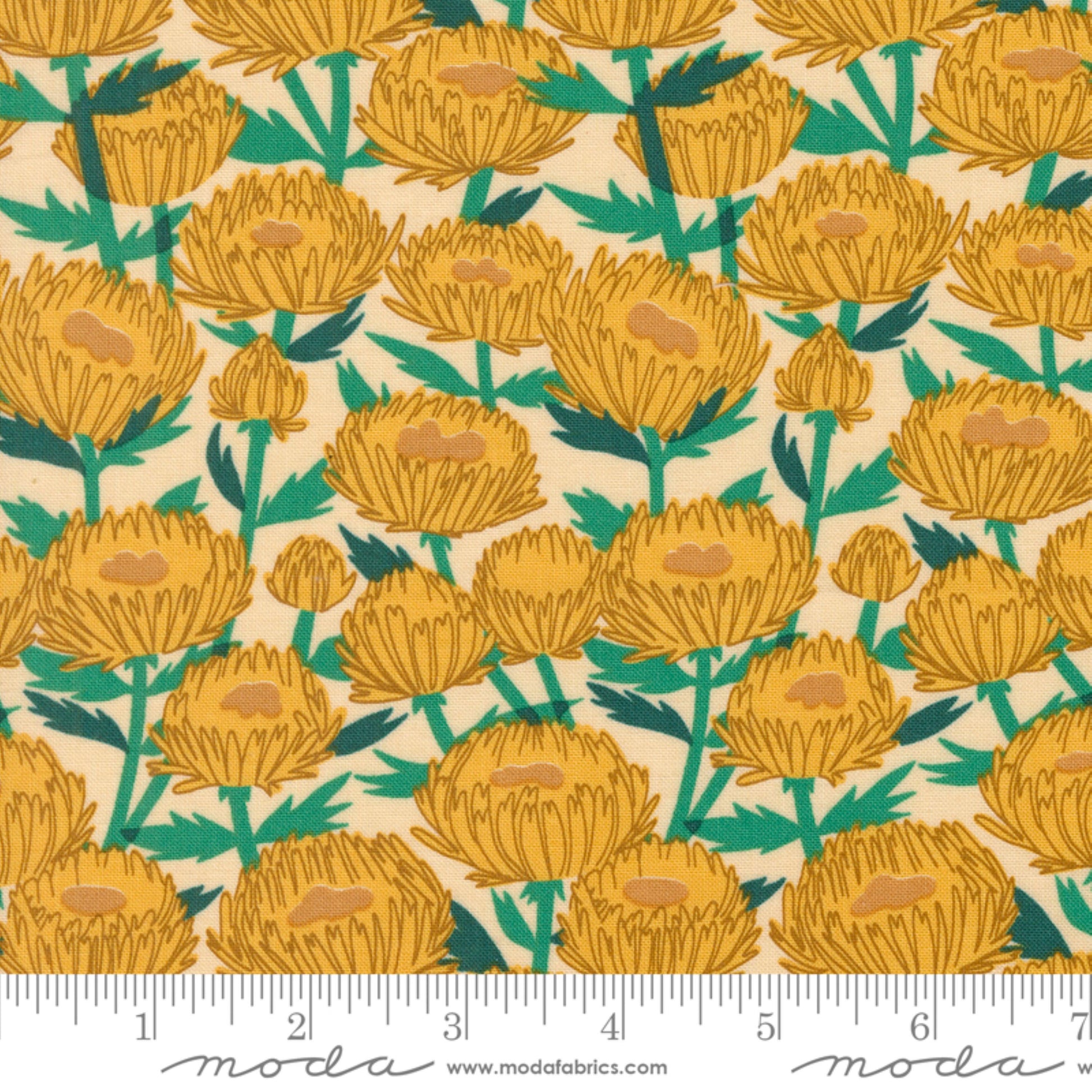 November Flowers Sand Love Letter Lizzy House Moda Fabric Fetish