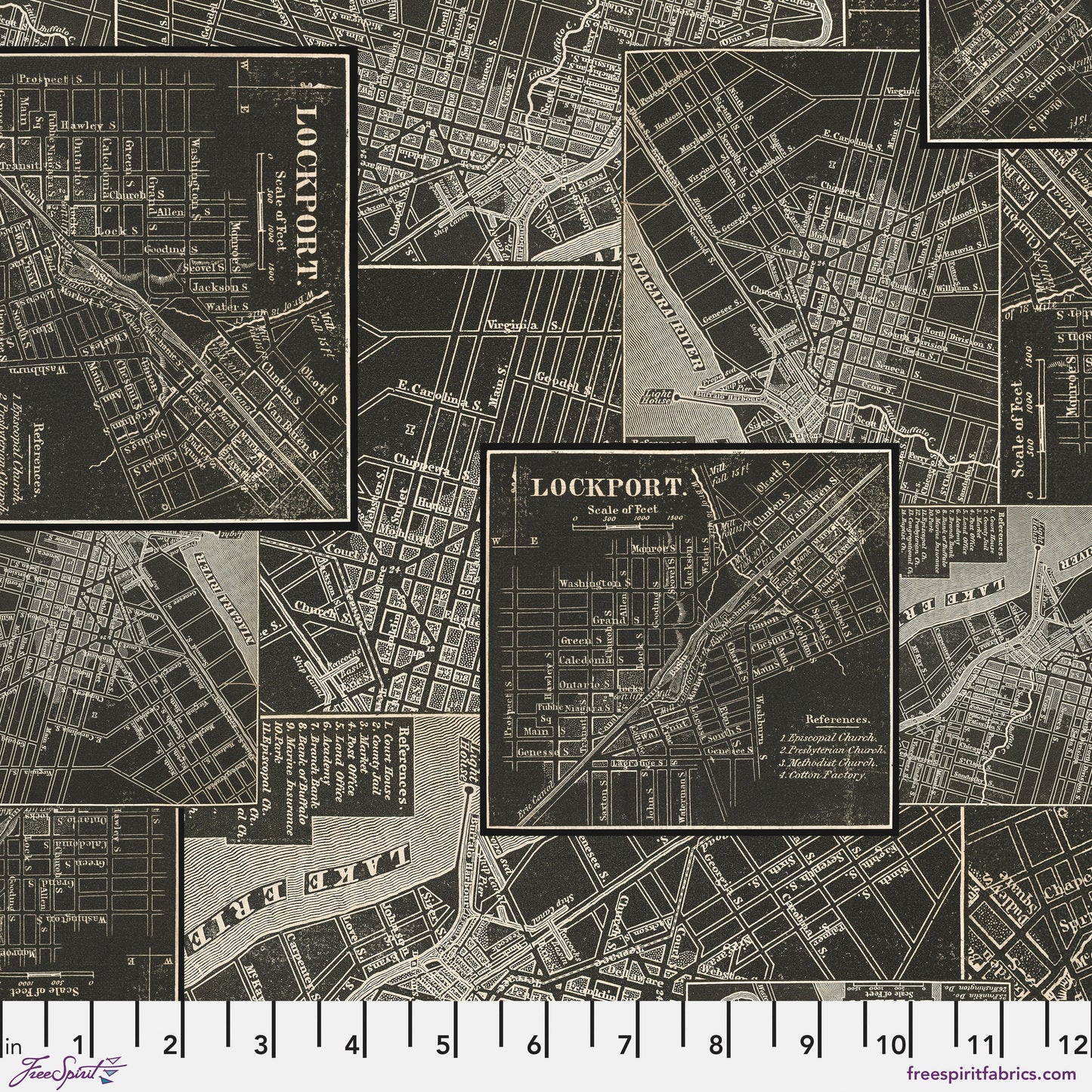 September - Palette Charcoal - 10pc Fat Quarter or Half Yard Bundles- Eclectic Elements - Tim Holtz - FreeSpirit Fabrics