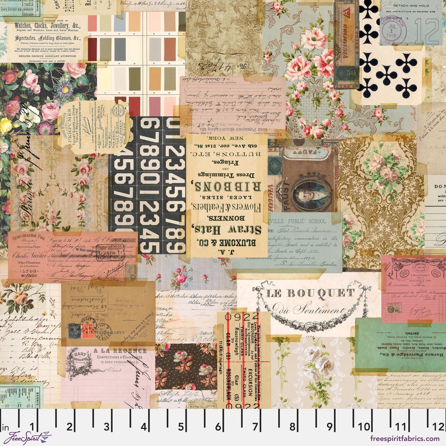 November - Palette Multi - 10pc Fat Quarter or Half Yard Bundles- Eclectic Elements - Tim Holtz - FreeSpirit Fabrics